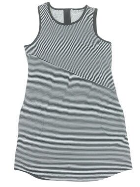 Tommy Bahama Aubrey Cassia Stripe IslandZone Dress UPF 30 Pockets Size M